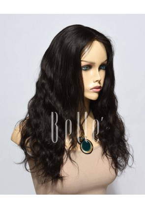 Affordable Lace Front Wig Natural Wave Best Mongolian Virgin Hair No Shedding