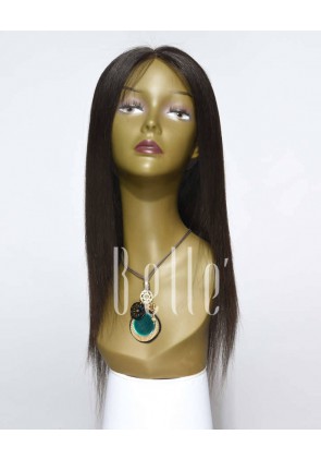 Silky Straight 100% Best Malaysian Virgin Hair Silk Top Lace Front Wig In Stock