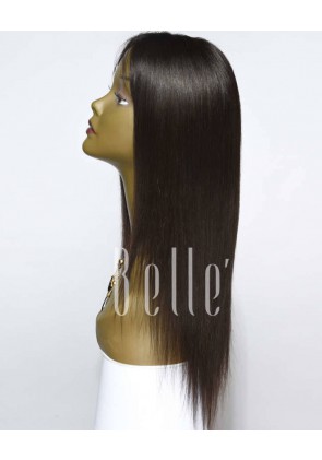 Silky Straight 100% Best Chinese Virgin Hair Lace Front Wig In Stock