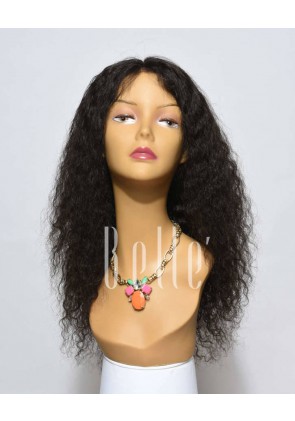 Spanish Wave Chinese Virgin Hair Lace Front Wig Free Parting