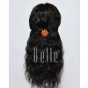 100% First Grade Chinese Virgin Hair Lace Front Wig 25mm Curl Easy Apply