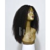 Afro Curl High Quality African American Wig Peruvian Virgin Hair Lace Front Wig  
