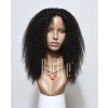 High Quality African American Wig Indian Remy Hair Lace Front Wig Afro Curl 