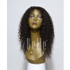 Deep Wave 100% Malaysian Virgin Hair Durable Lace Front Wig 
