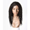 Deep Wave 100% Brazilian Virgin Hair Silk Top Full Lace Wig Invisible knots Natural Looking