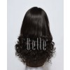 Glueless Full Lace Wigs Indian Remy Hair Half Spiral Curl