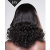 Half Spiral Curl Most Natural looking Silk Top Full Lace Wig Indian Virgin Hair