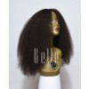 100% Real Human Hair Chinese Virgin Hair Afro Lace Front Wig Jeri Curl