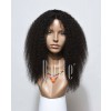 100% Real Human Hair Indian Remy Hair Afro Lace Front Wig Jeri Curl