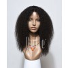 100% Natural Healthy Human Hair Malaysian Virgin Hair Afro Lace Front Wig Jeri Curl