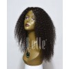 Kinky Curl 100% High Quality Human Hair Malaysian Virgin Hair Lace Front Wig 