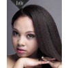 African American Kinky Straight Inspired Indian Remy Hair Silk Top Full Lace Wig