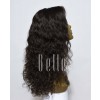 Natural Curl Top-quality Mongolian Virgin Hair Swiss Lace Front Wig